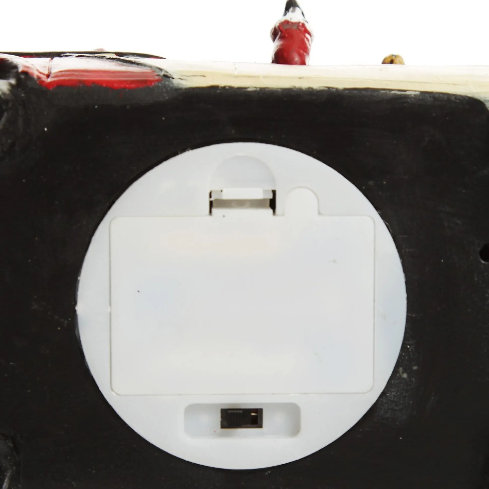 Lightup Santa in Car with Christmas Tree on Roof Ornament Light-Up Scenes And Ornaments|