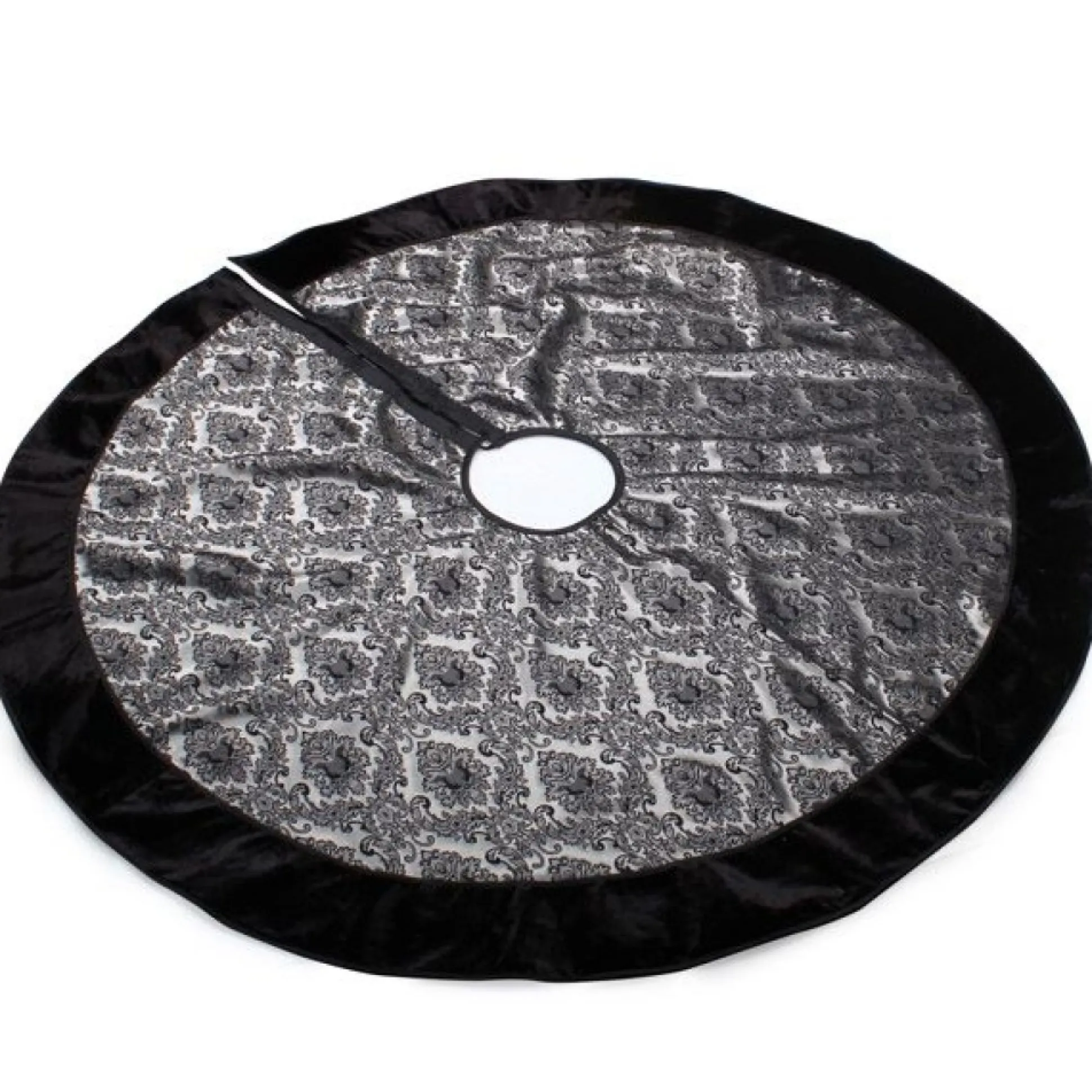 Luxe Damask Jacquard Christmas Tree Skirt Christmas Tree Skirts|