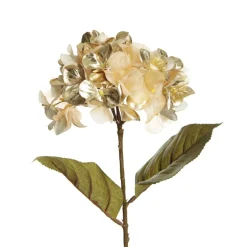 Luxe Gold Hydrangea Flower Stem Christmas Flowers|