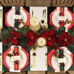 Luxe Green Velvet Table Runner Christmas Table Decor|