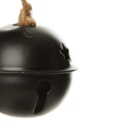 Matt Black Bell - Set of 2 Christmas Bells And Bows|