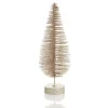 Medium Champagne Glitter Bottle Brush Christmas Tree Table Top Christmas Trees|