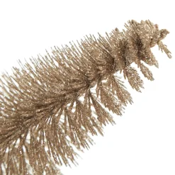 Medium Champagne Glitter Bottle Brush Christmas Tree Table Top Christmas Trees|