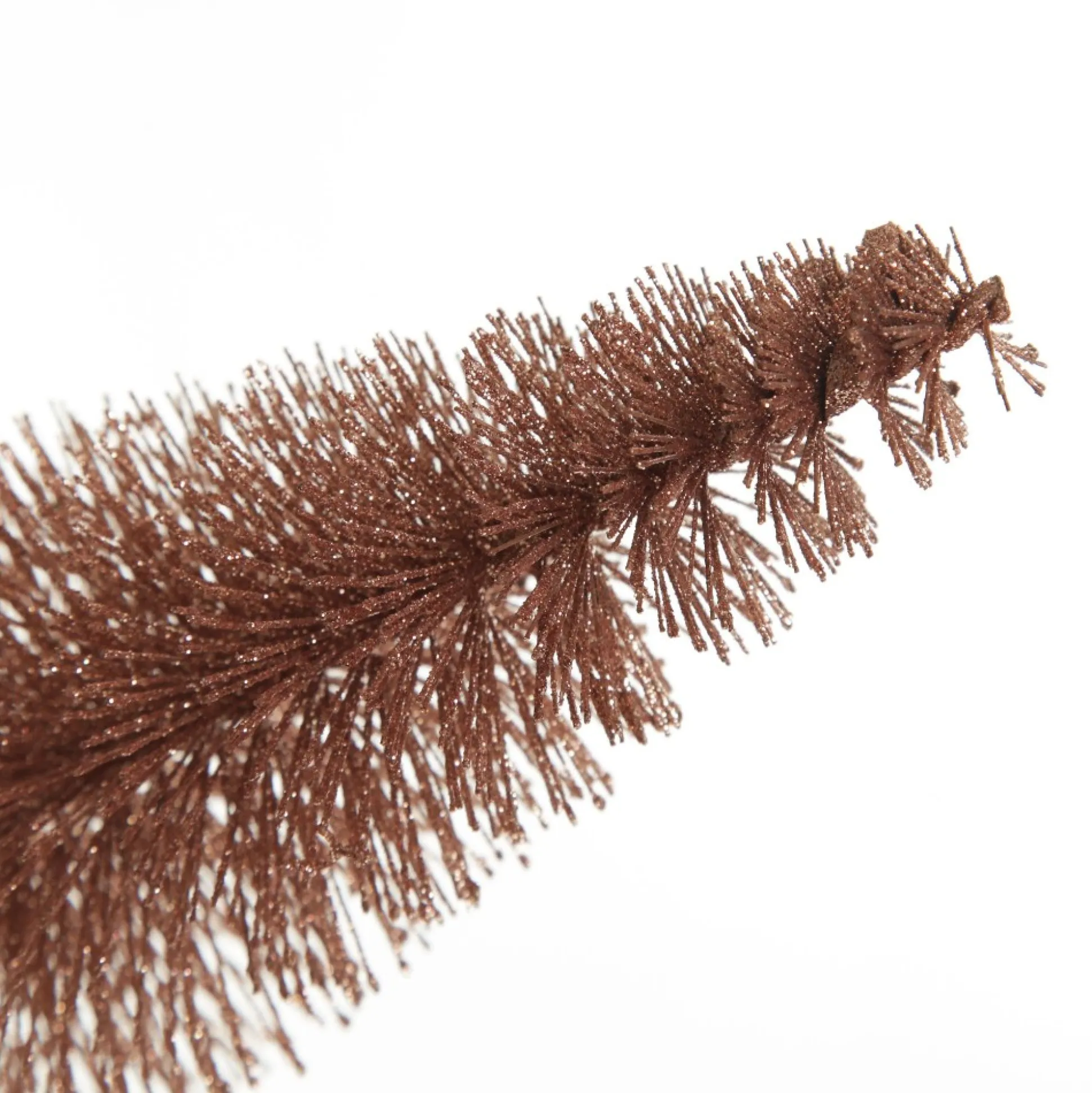 Medium Rose Gold Glitter Bottle Brush Christmas Tree Table Top Christmas Trees|