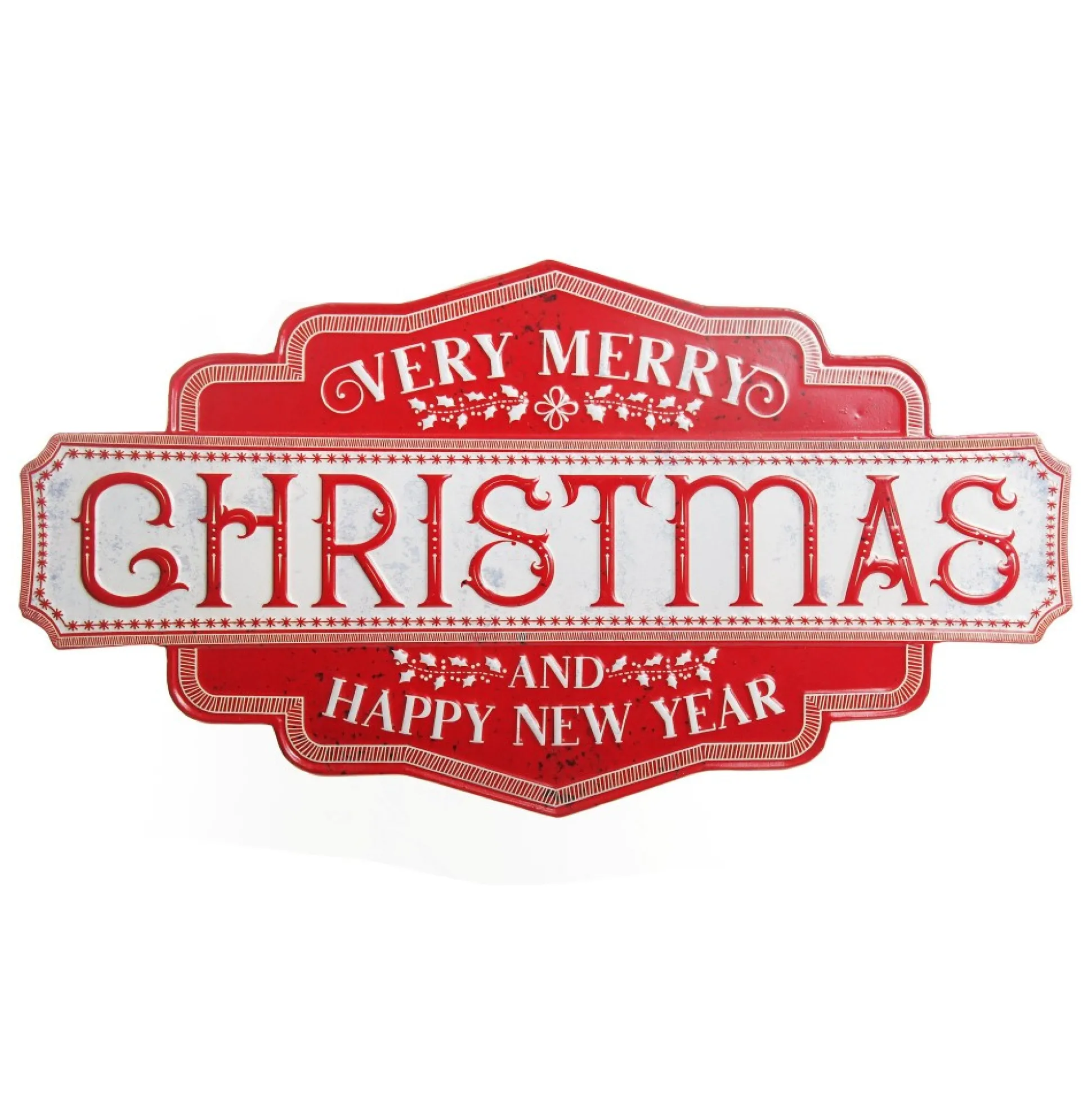 Merry Christmas and Happy New Year Retro Metal Christmas Sign Wall Hangings And Signs|