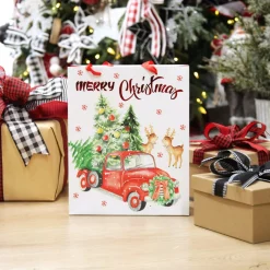 Merry Christmas Gift Bag - Red Ute with Deer Gift Wrap, Boxes, Bags & Tags|
