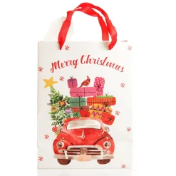 Merry Christmas Gift Bag - Red Car with Presents Gift Wrap, Boxes, Bags & Tags|