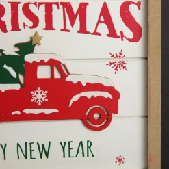 Merry Christmas Truck Wall Hanging Plaque Diy Wreaths|