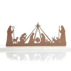 Metal Cutout Nativity Scene Ornament Christmas Ornaments|