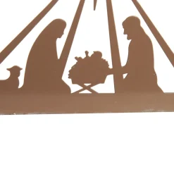 Metal Cutout Nativity Scene Ornament Christmas Ornaments|