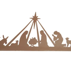 Metal Cutout Nativity Scene Ornament Christmas Ornaments|