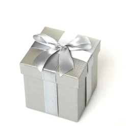 Metallic Silver Gift Box Gift Wrap, Boxes, Bags & Tags|