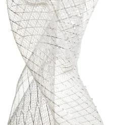Metallic White Decomesh Roll Diy Wreaths|