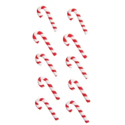 Mini Candy Canes - Bag of 10 Christmas Craft Supplies|