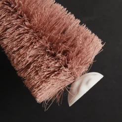 Mini Pink Bottle Brush Christmas Tree with Glitter Top - Set of 2 Table Top Christmas Trees|