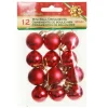 Mini Shatterproof Christmas Baubles - Pack of 12 Craft Baubles|