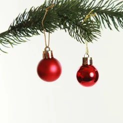 Mini Shatterproof Christmas Baubles - Pack of 12 Craft Baubles|