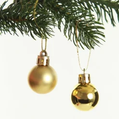 Mini Shatterproof Christmas Baubles - Pack of 12 Craft Baubles|