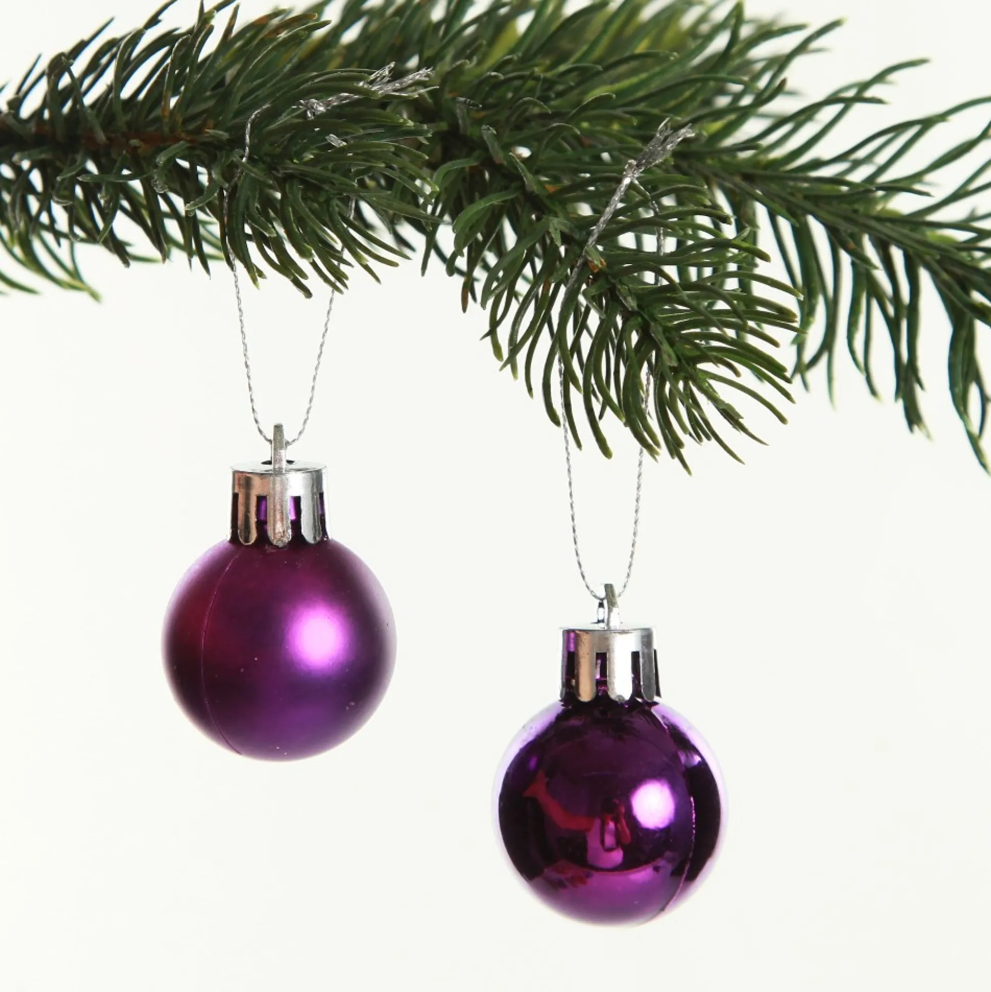 Mini Shatterproof Christmas Baubles - Pack of 12 Craft Baubles|