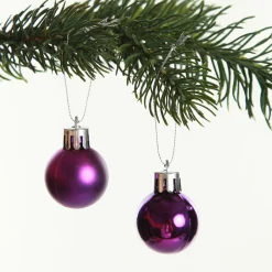 Mini Shatterproof Christmas Baubles - Pack of 12 Craft Baubles|
