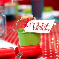 Mini Tin Bucket Lime Christmas Craft Supplies|