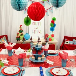 Mini Tin Bucket Red Christmas Craft Supplies|