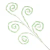 Mint and White Chenille Stick Candy Cane Christmas Pick Christmas Tree Picks|