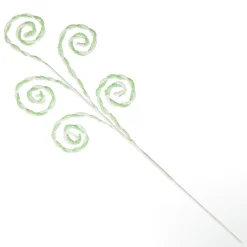 Mint and White Chenille Stick Candy Cane Christmas Pick Christmas Tree Picks|