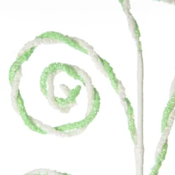 Mint and White Chenille Stick Candy Cane Christmas Pick Christmas Tree Picks|