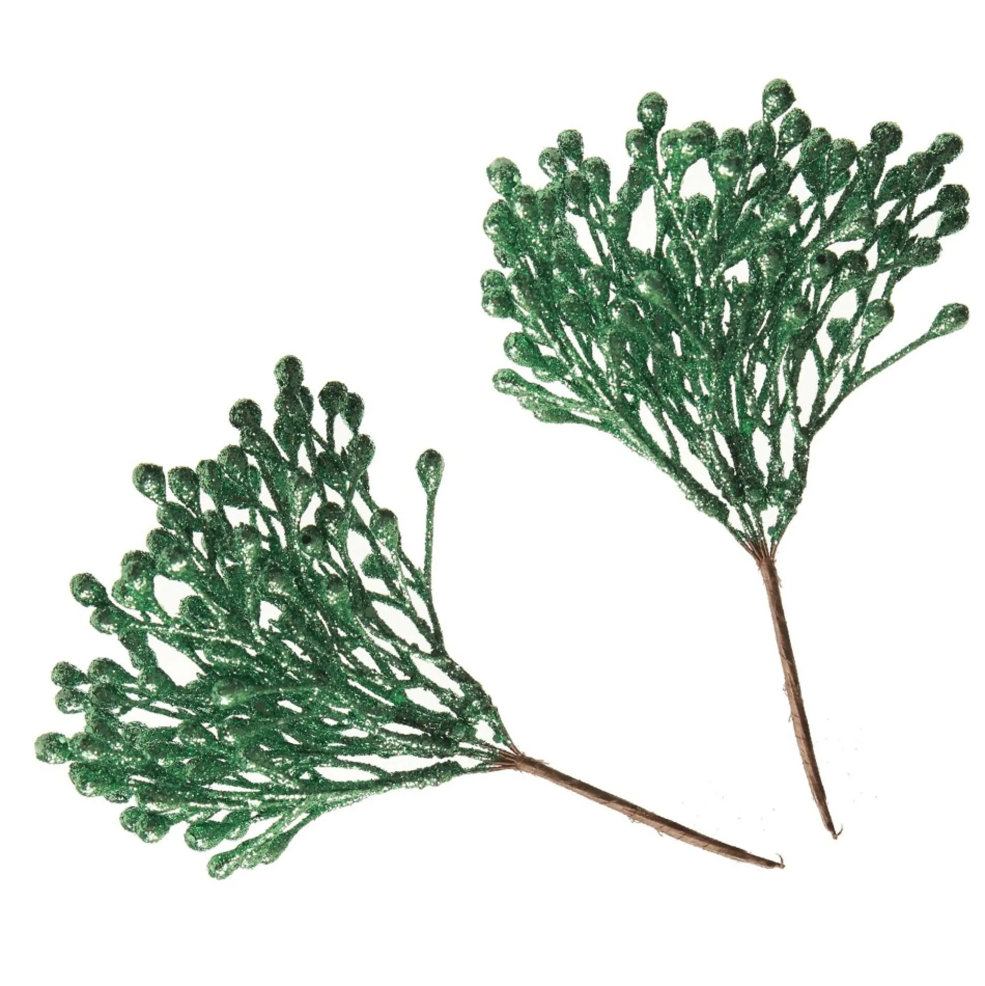 Mint Glitter Berry Pick - Set of 2 Christmas Pick|