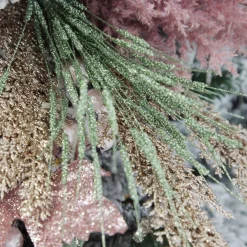 Mint Green Glitter Branch Spray - Set of 2 Christmas Sprays|