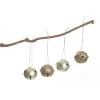 Mixed Finish Gold 4cm Jingle Bell Decorations - Bag of 4 Christmas Bells And Bows|