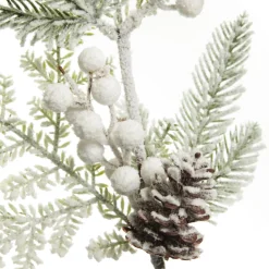 Mixed Pine and Cone Snowy Christmas Spray Christmas Sprays|