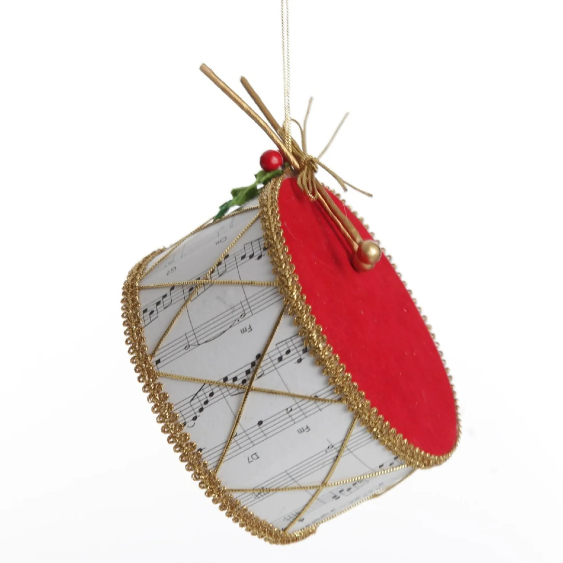 Musical Note Christmas Drum Tree Decoration Christmas Tree Decorations|