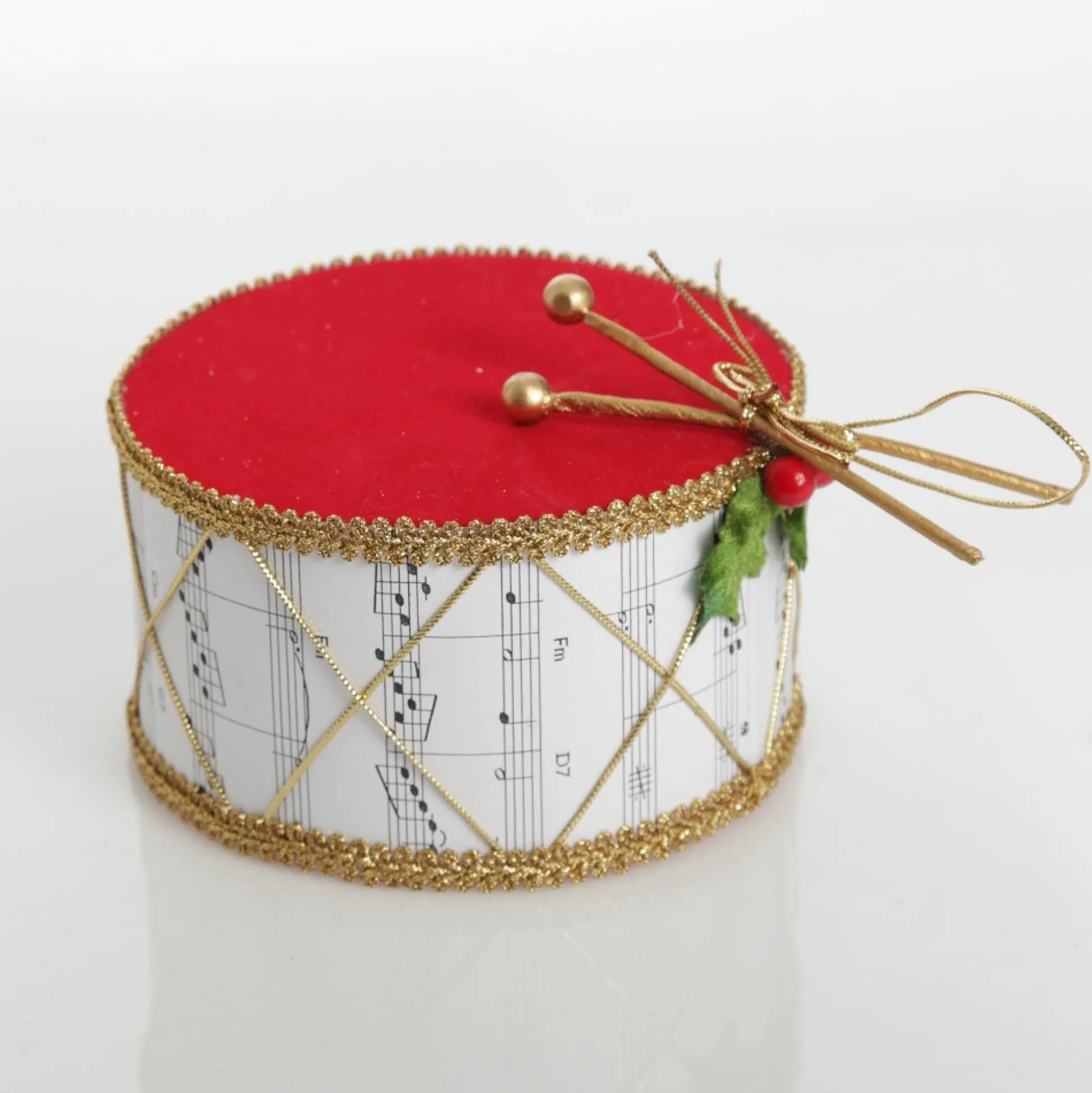 Musical Note Christmas Drum Tree Decoration Christmas Tree Decorations|