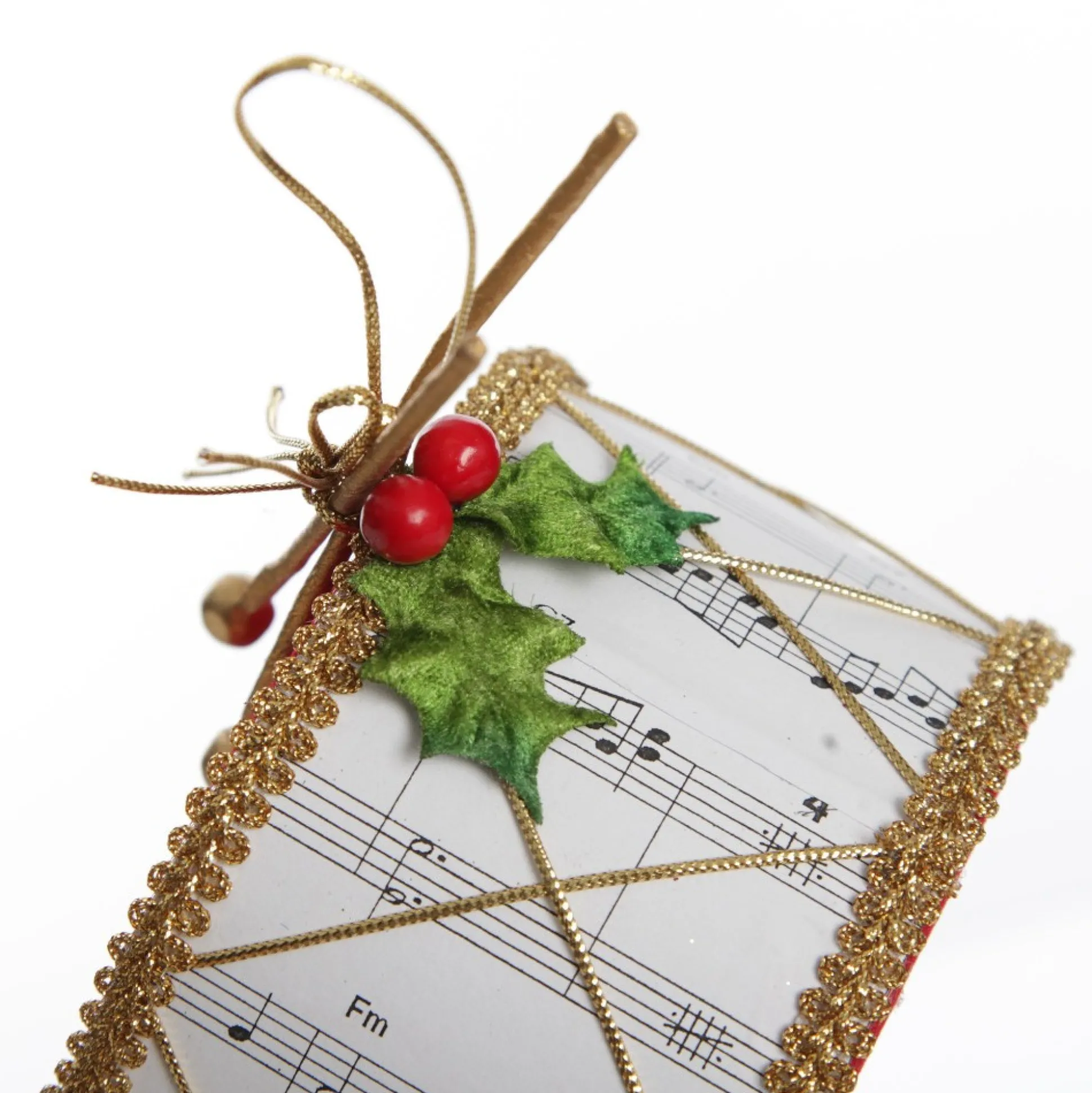 Musical Note Christmas Drum Tree Decoration Christmas Tree Decorations|