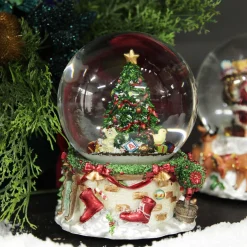 Musical Snowglobe Winter Christmas Tree Scene Christmas Snowglobes|
