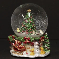 Musical Snowglobe Winter Christmas Tree Scene Christmas Snowglobes|