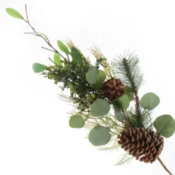 Native Eucalyptus Leaf Christmas Spray with Pinecones Christmas Sprays|