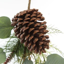 Native Eucalyptus Leaf Christmas Spray with Pinecones Christmas Sprays|