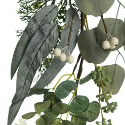 Native Eucalyptus Leaf Christmas Spray with White Berries Christmas Sprays|