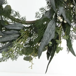 Native Eucalyptus Leaf Christmas Wreath with White Berries Christmas Wreaths|
