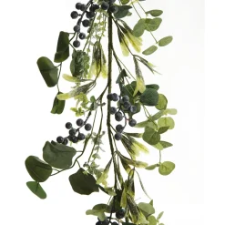 Native Mixed Leaf Garland with Blueberries Christmas Garlands|
