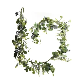 Native Mixed Leaf Garland with Blueberries Christmas Garlands|