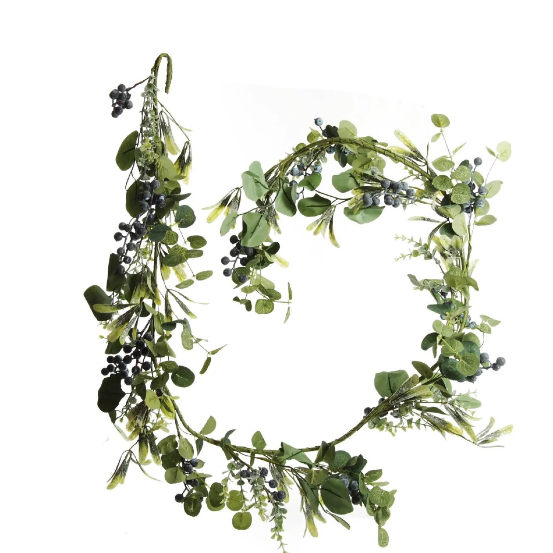 Native Mixed Leaf Garland with Blueberries Christmas Garlands|