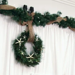 Natural Burlap Garland Tree Garlands|