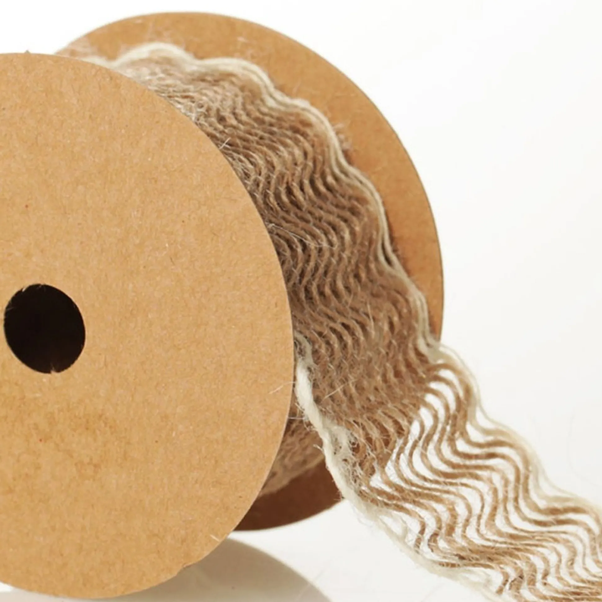 Natural Jute Loose Weave Ribbon - Design B Wave Ribbons|
