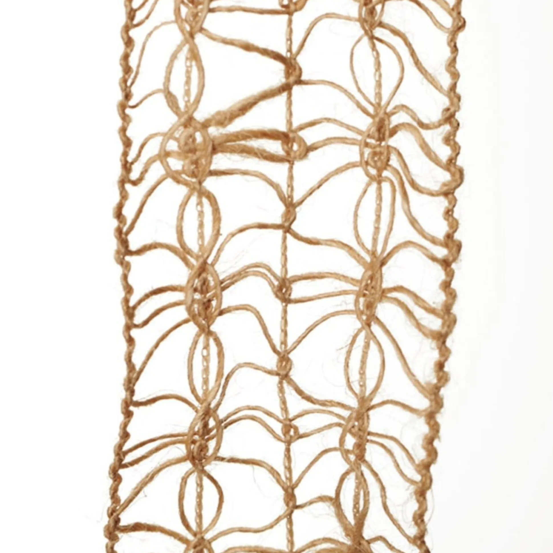 Natural Jute Loose Weave Ribbon - Design C Lace Ribbons|