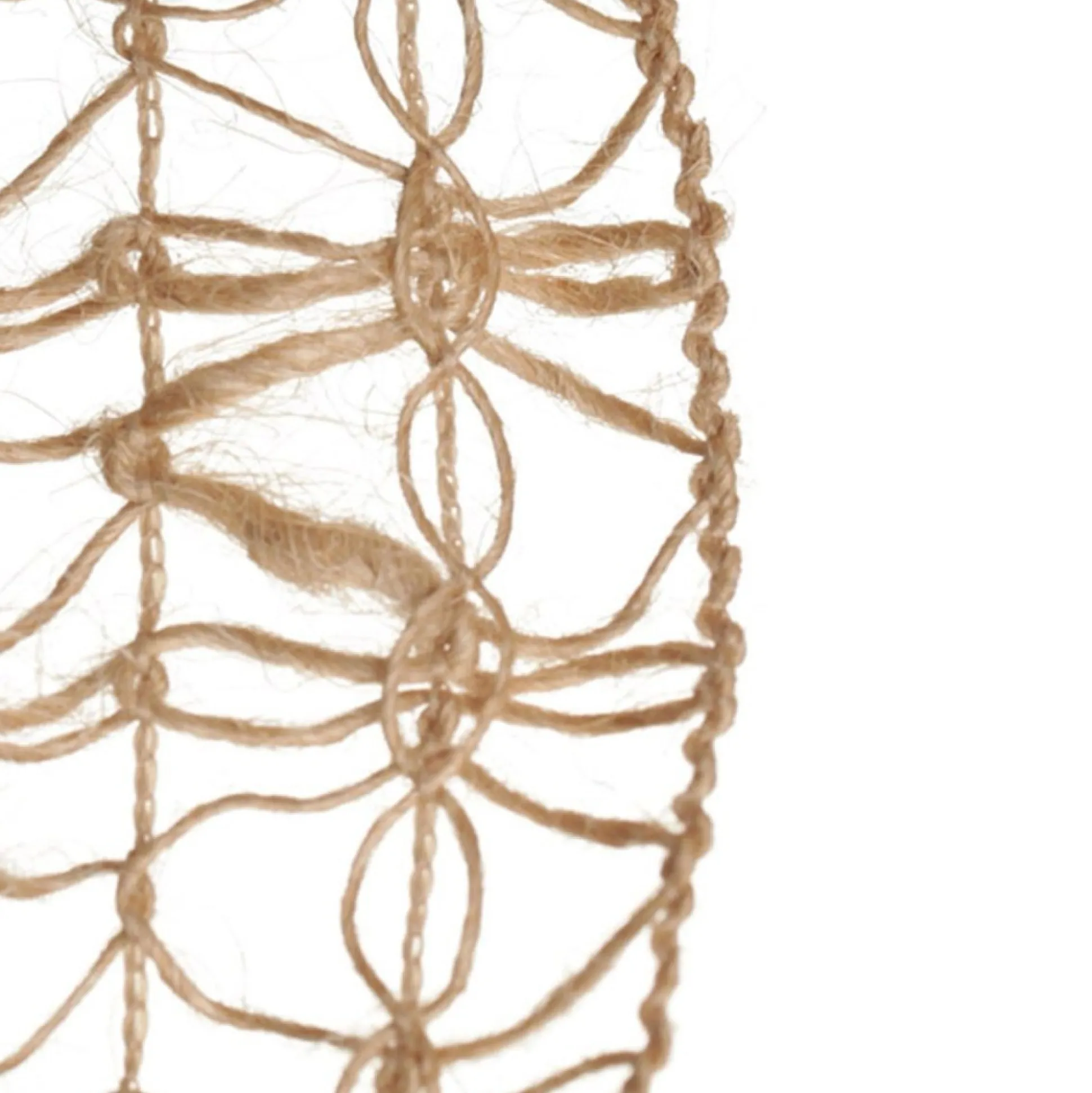 Natural Jute Loose Weave Ribbon - Design C Lace Ribbons|
