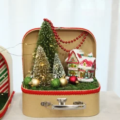 Natural Kraft Suitcase Gift Box Gift Wrap, Boxes, Bags & Tags|